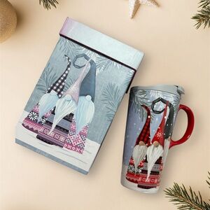Festive Gnome 17 oz Travel Mug and Gift Box